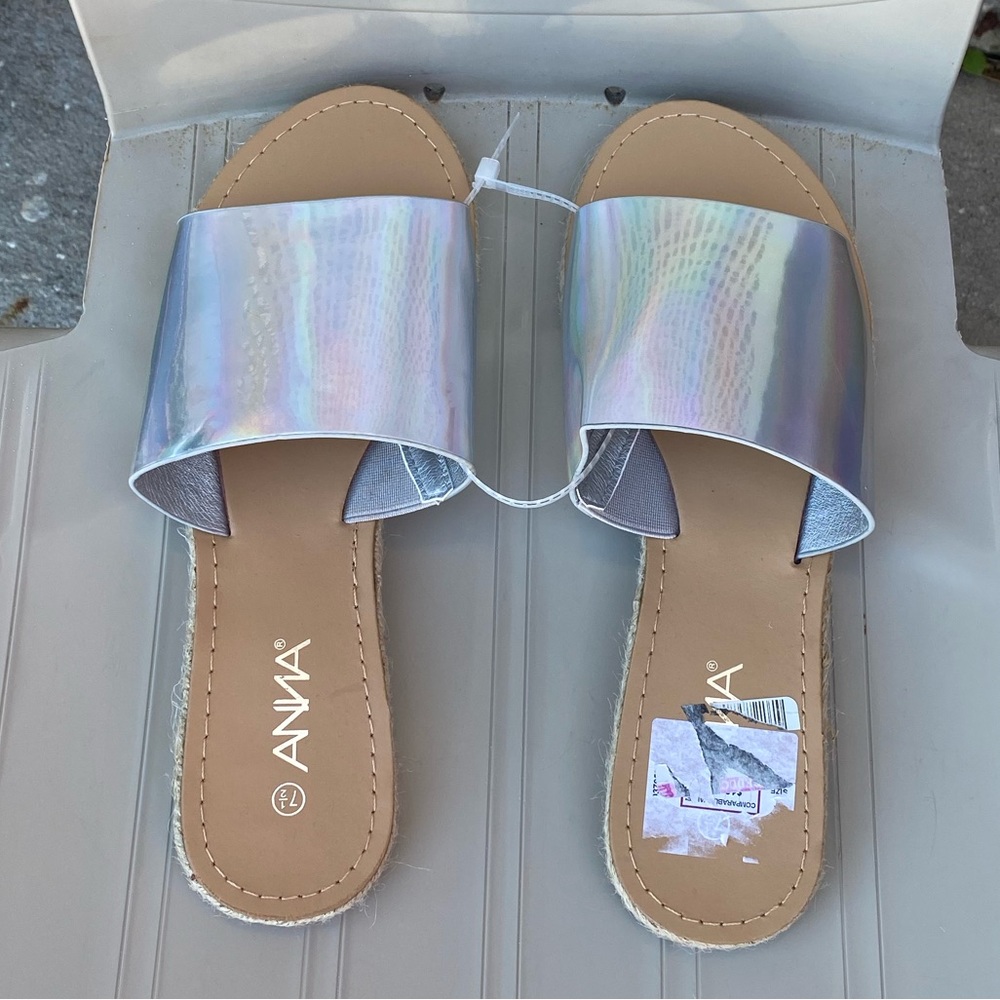 Silver sandals